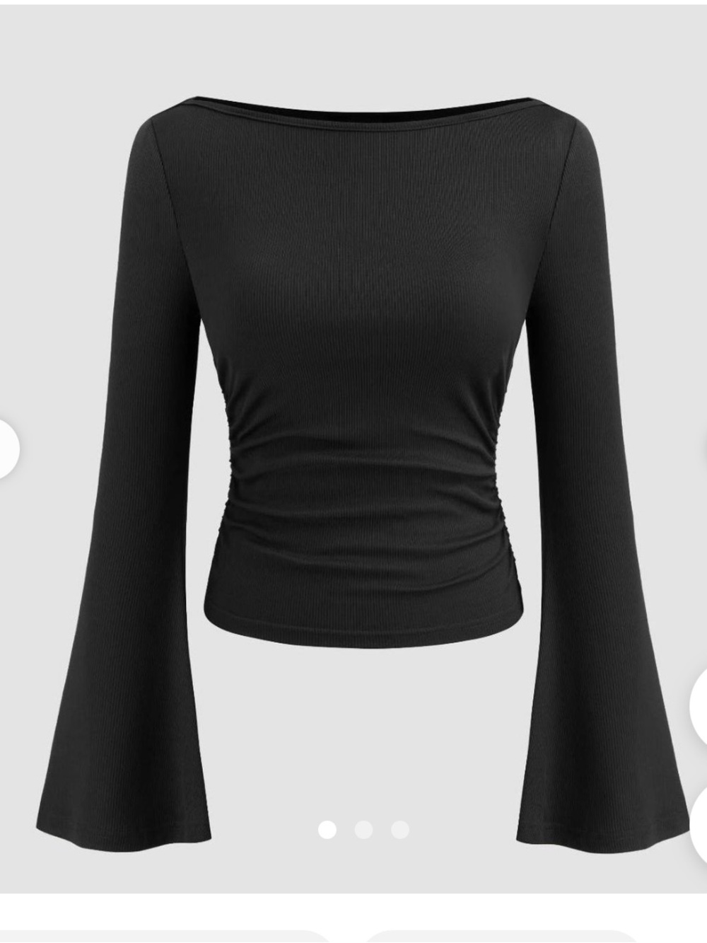 Cider • Ruched Bell Sleeve Top - Picture 2 of 6